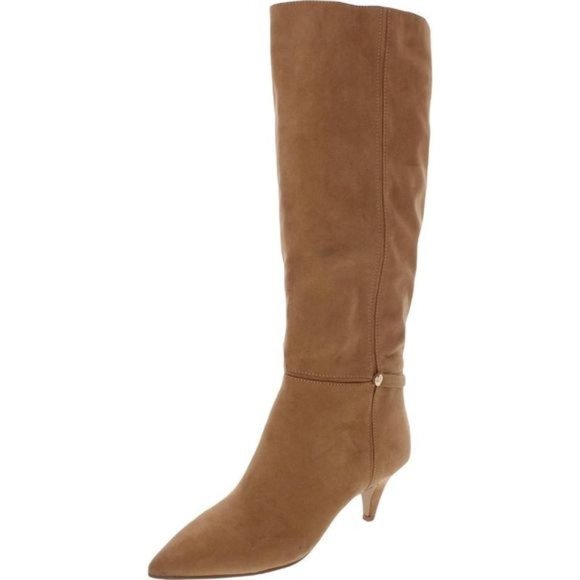 Isaac Mizrahi Shoes - Isaac Mizrahi Abbot Tan Faux Suede Tall Knee-High Boots Size 7 1/2